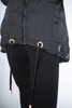 Picture of Μακρύ μπουφάν με κουκούλα "Victoria" χρώματος μαύρου