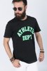 Picture of Short Sleeve T-Shirt with Print "Greenery" in Black