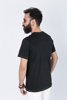 Ανδρικό Κοντομάνικο T-Shirt με Τύπωμα "Greenery" σε Μαύρο Χρώμα