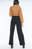 Picture of Wrap Front Blouse with Buckle "Eliza" in Brown