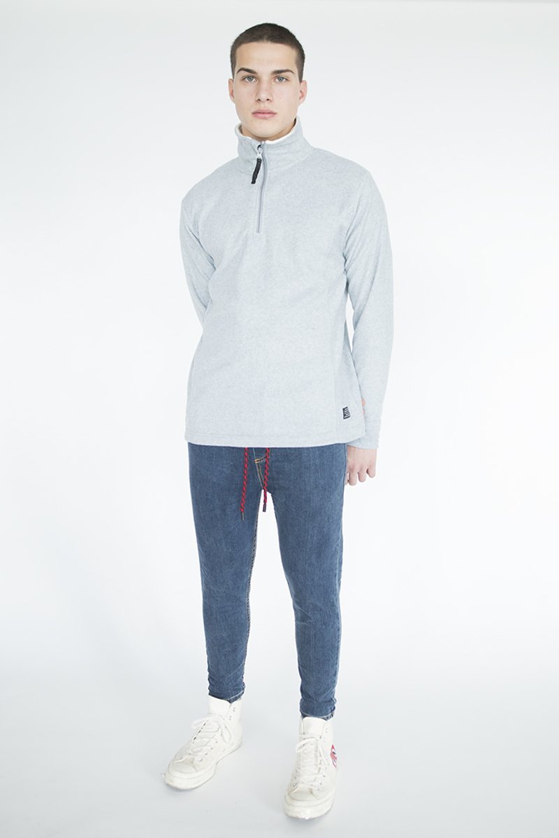 Picture of Men's Fleece Sweatshirt ''Stavros'' in Grey Light