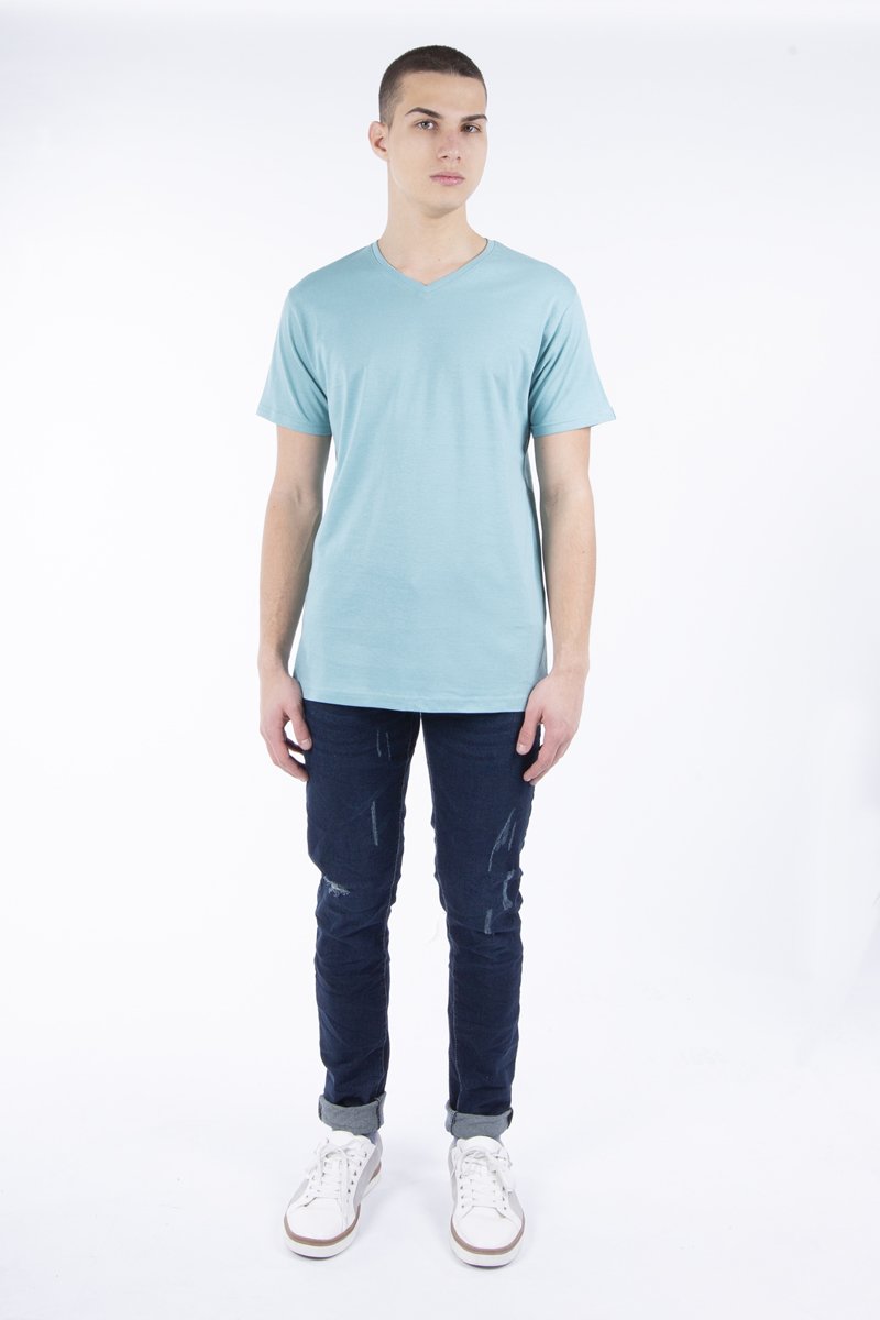 Picture of Men's Short Sleeve T-shirt  ''Aris'' in Aqua