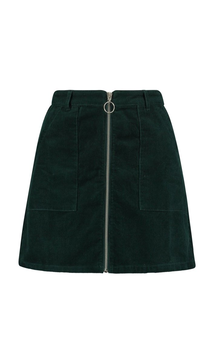 Picture of Corduroy Mini Skirt "Tara" in Green
