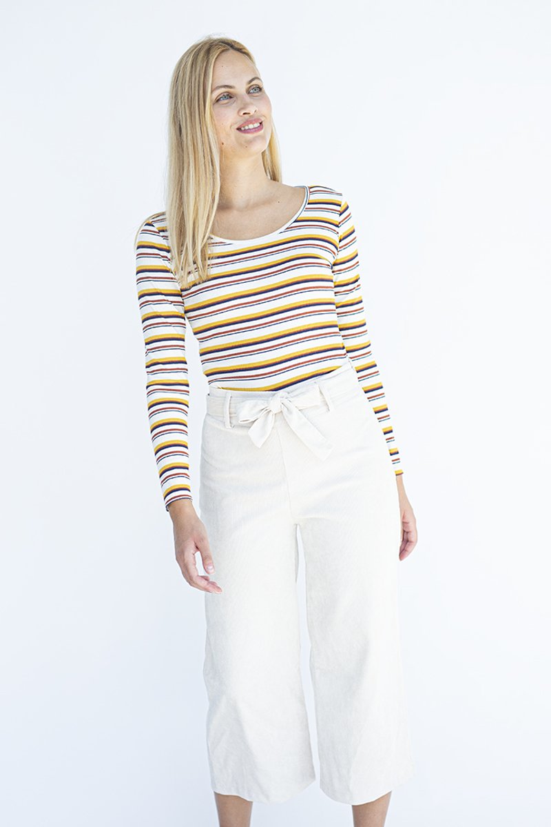Picture of Women's Corduroy Trousers "Cordaly" in White