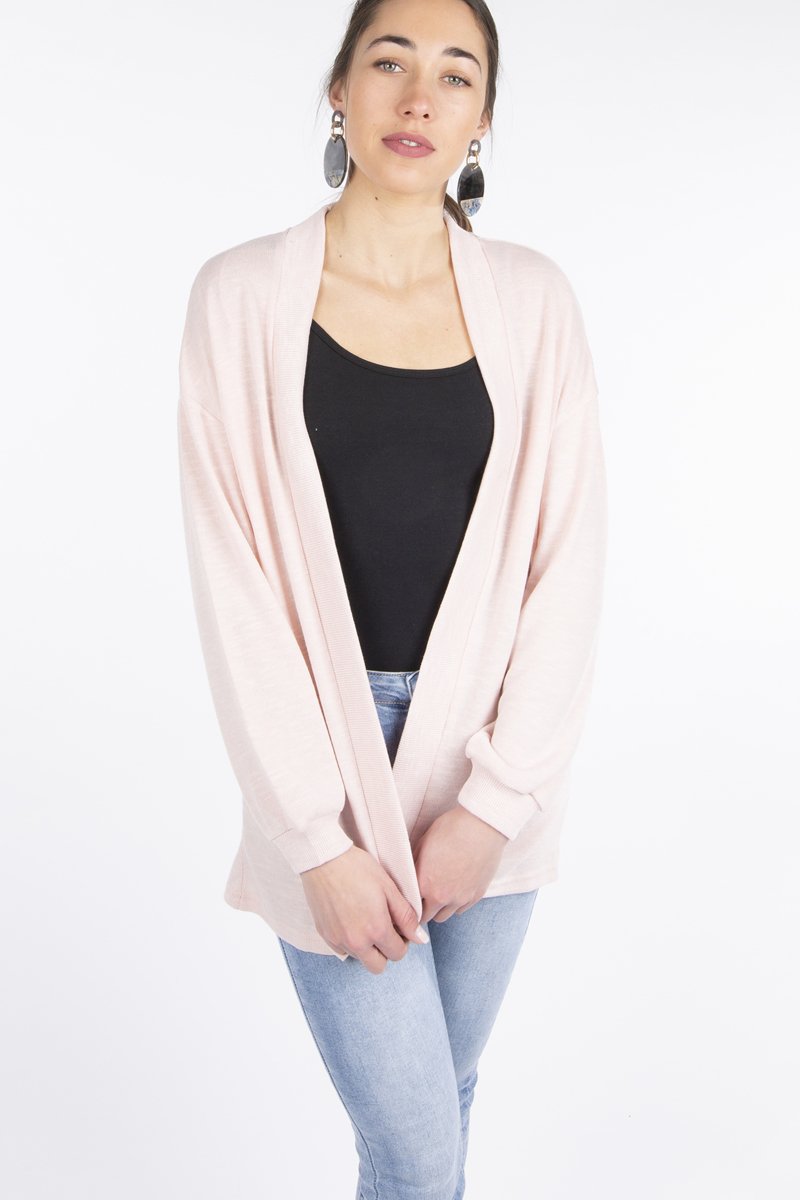 Picture of Women's Knit Open Cardigan in Rose