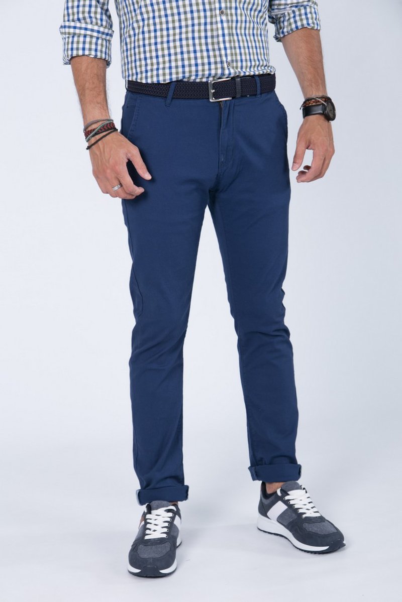 Ανδρικό Παντελόνι Ελαστικό Chino "Timothy" Blue Navy