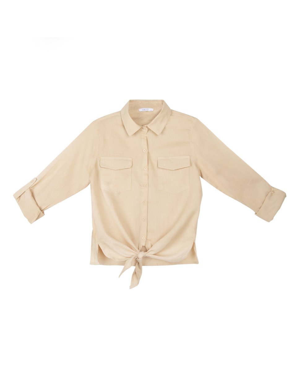 Picture of Collared Shirt "Dina" in Beige