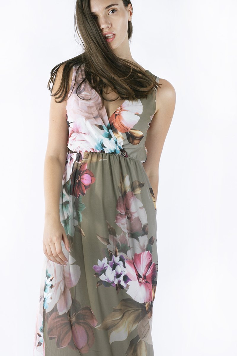 Picture of Maxi Dress "Layla" in Khaki