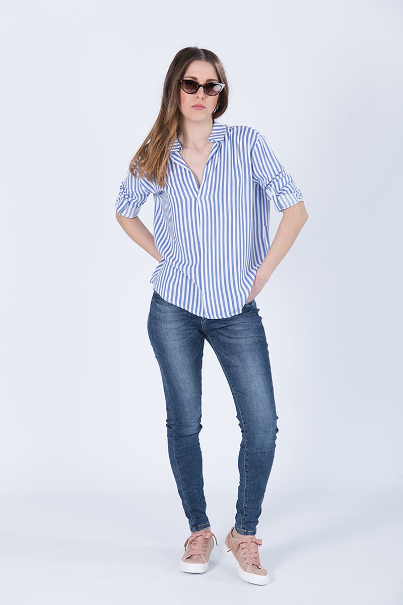 Picture of Striped Shirt "Anett" in Blue