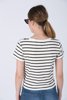Picture of Striped Ladies Short Sleeve Top "Mieke" in Yellow