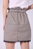 Picture of Mini Checked Skirt "Brym" in Beige