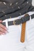 Picture of Leather Belt with Buckle "Sandy" in Grey