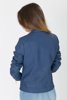 Picture of Faux Leather Jacket "Vivian" in Blue Denim