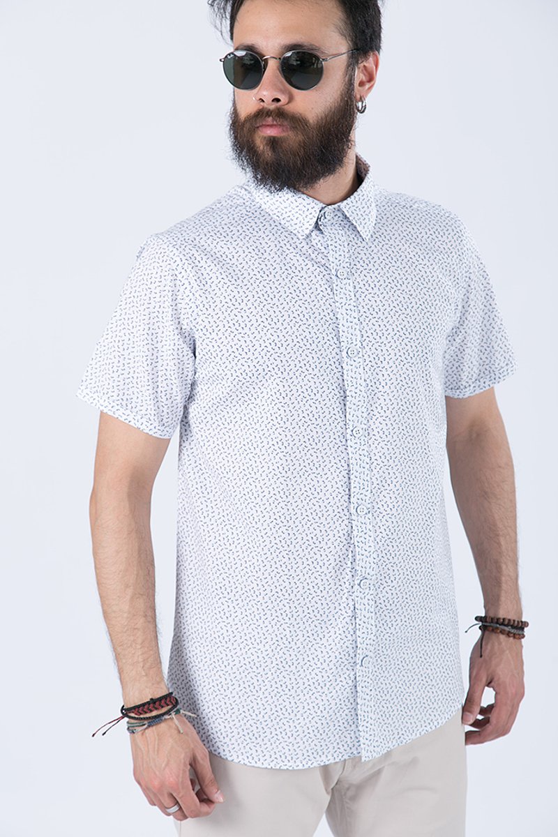 Picture of Men's Short sleeve Shirt "Dean" in White