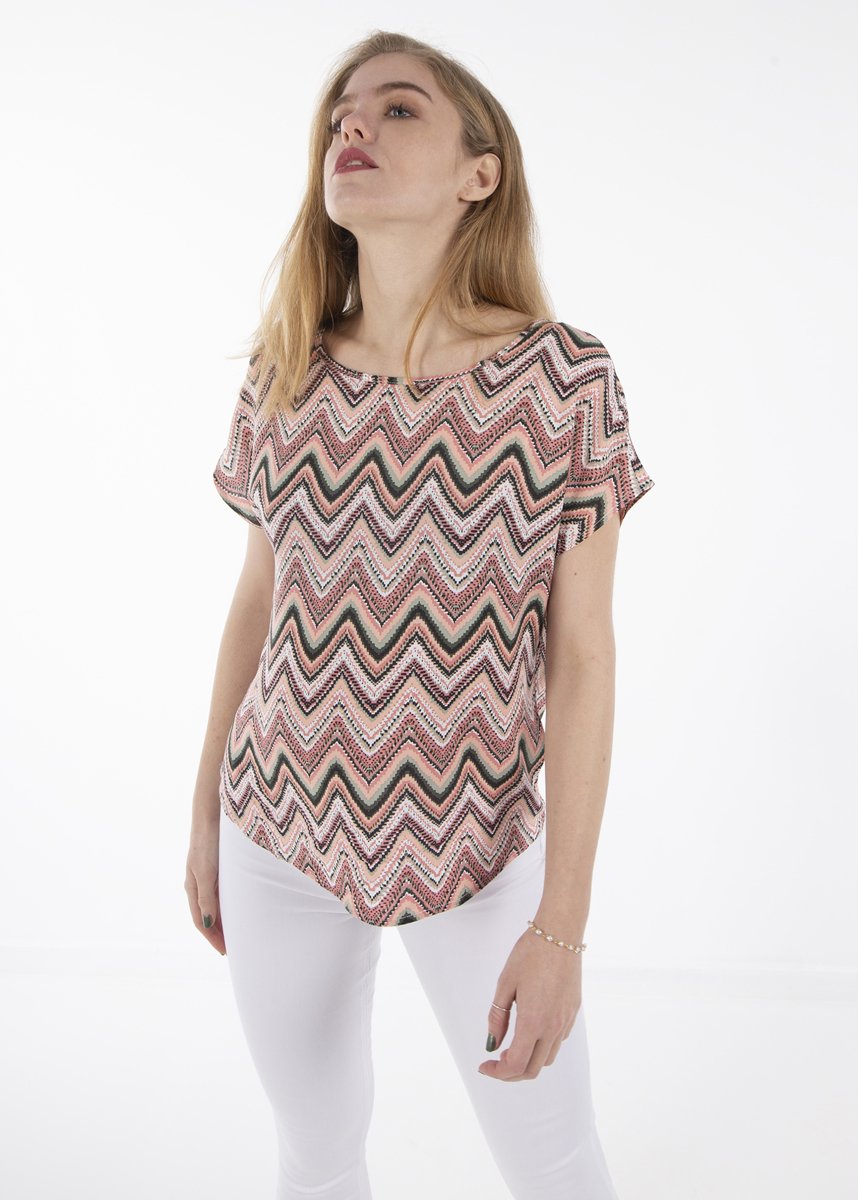Picture of Women's Printed Short Sleeve Blouse "Farina"