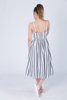 Picture of Sleeveless Striped Dress "Amal" in Grey