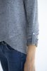 Γυναικεία Πλεκτή Μακρυμάνικη Μπλούζα "Nila" σε Γκρι Χρώμα