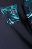 Picture of Men's Sweatshirt "Leaves Print" in Blue Dark