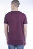 Picture of Short Sleeve Roll kneck T-shirt "Shoulder Stripe" in Purple