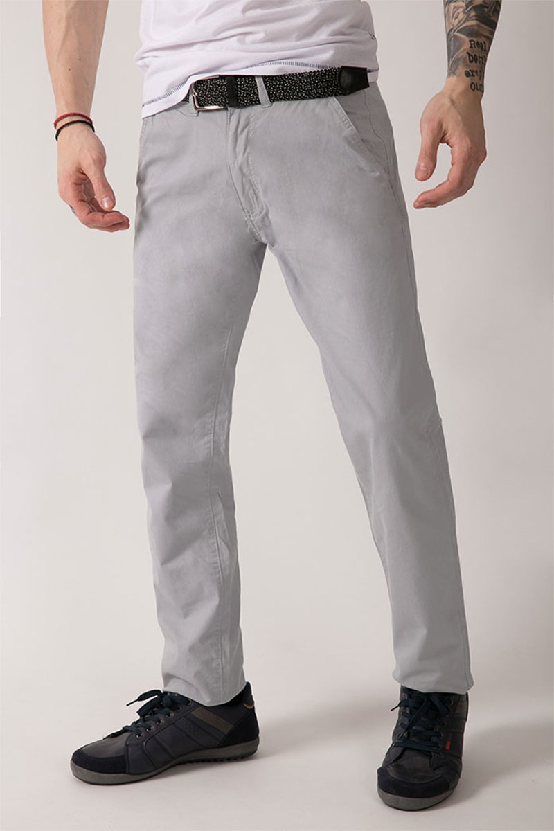 Picture of  Men's Elastic Chino Pants in Grey Light