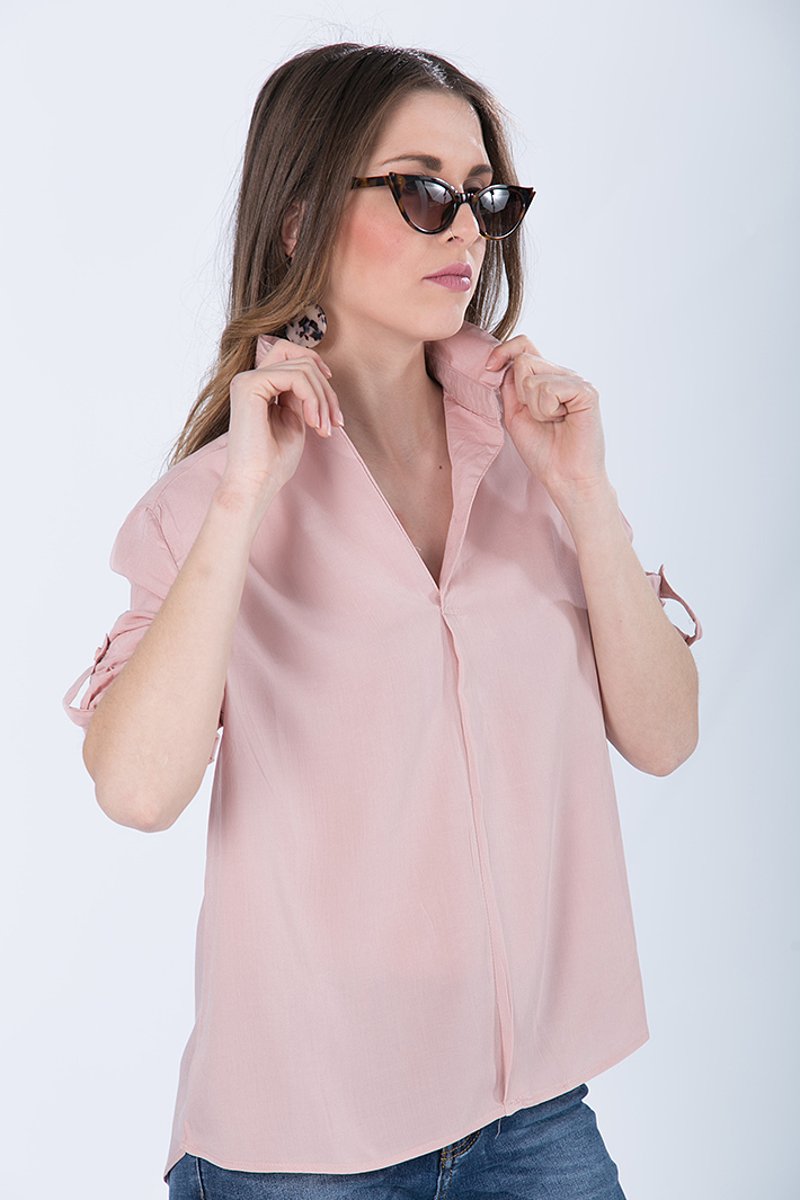 Γυναικεία Μπλούζα 3/4 "Sila" σε Ροζ Χρώμα