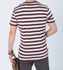Picture of Men's Short Sleeve T-Shirt "Malik" in Off-White/ Wine