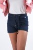 Picture of Women's Plush Bermudas-Shorts "Lara" in Blue Denim