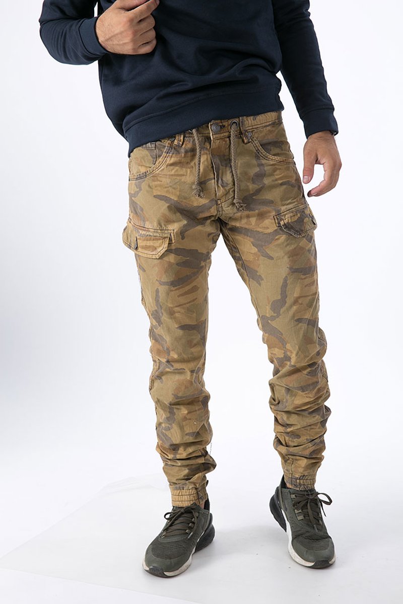 Picture of Men's Cargo Pants Army in Beige