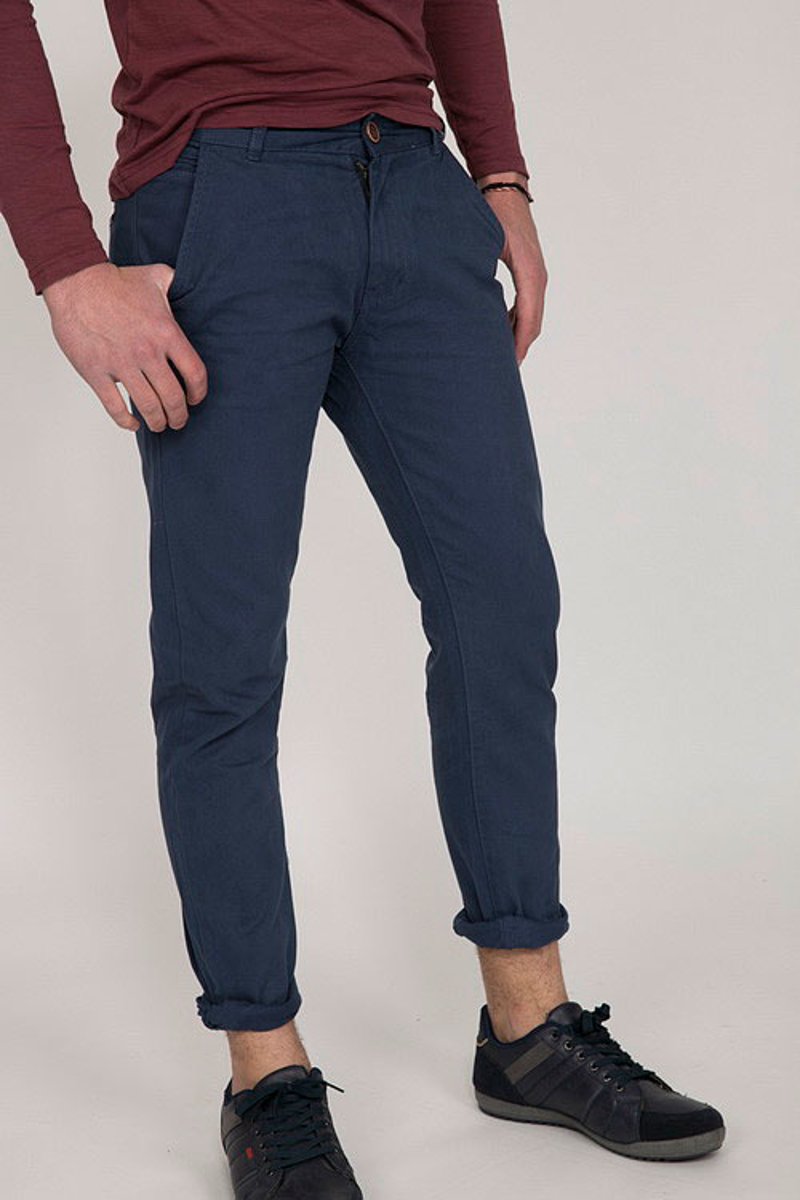 Picture of Mens Pants Chino in Blue Navy