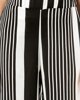 Picture of Women's Striped Culottes Trousers "Rose" in Black