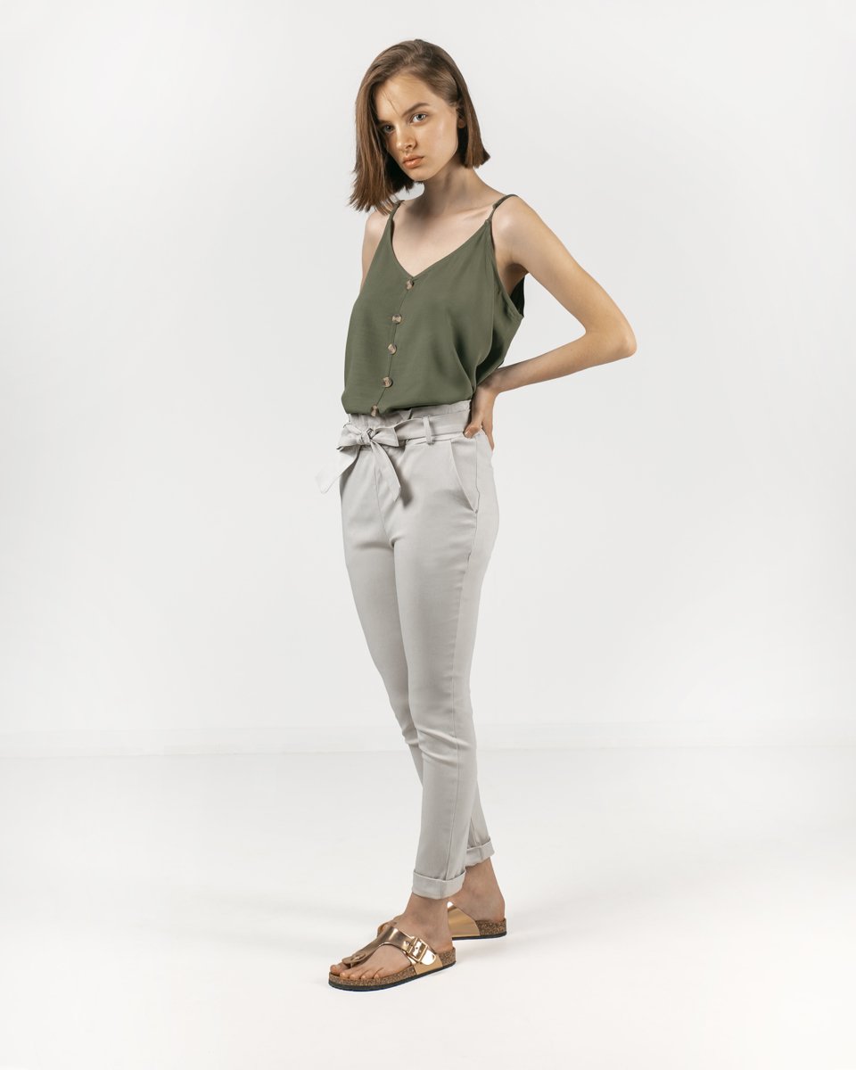 Picture of Women's High-Waist Trousers "Bengi" in Beige