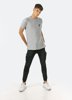 Ανδρικό Κοντομάνικο Ασύμμετρο T-Shirt σε Χρώμα Γκρι Μελανζέ