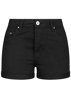 Picture of Women's Denim Bermuda Shorts "Mom" in Black