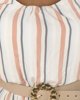 Μάξι Φόρεμα Αμάνικο "Doris" Ριγέ σε Χρώμα Μπεζ