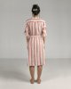 Picture of Striped Loose Shirt-Dress Envy in Coral