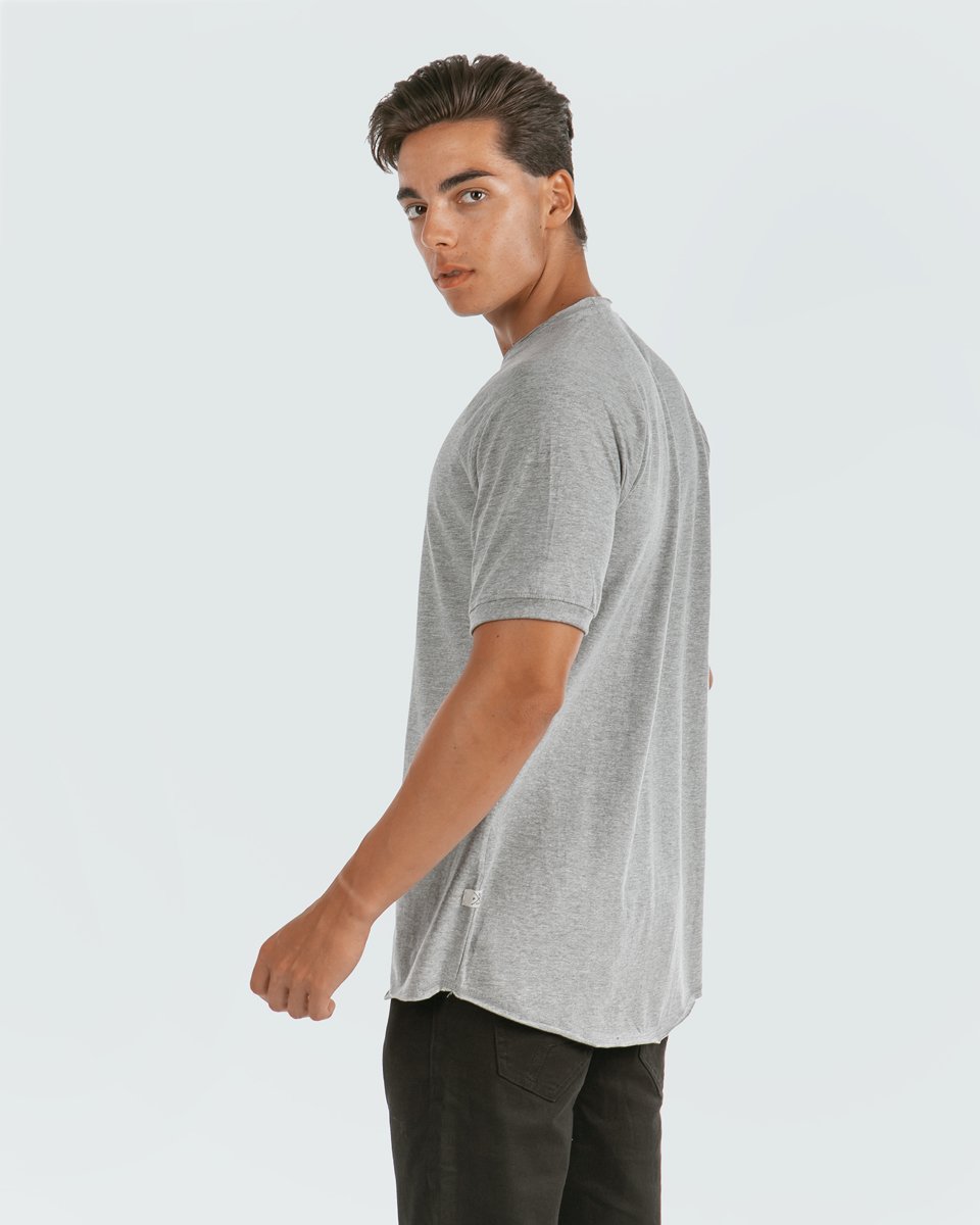 Ανδρικό Κοντομάνικο T-Shirt "William" σε Χρώμα Γκρι Μελανζέ