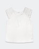 Γυναικεία Κοντομάνικη Μπλούζα "Tilda" σε Χρώμα Off-White