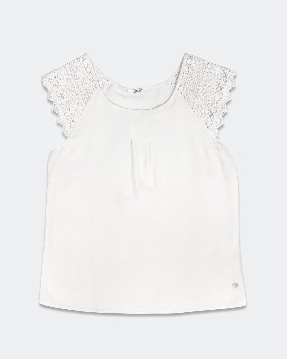 Picture of Women's Short Sleeve Top "Tilda" in Off-White