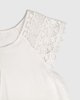Γυναικεία Κοντομάνικη Μπλούζα "Tilda" σε Χρώμα Off-White