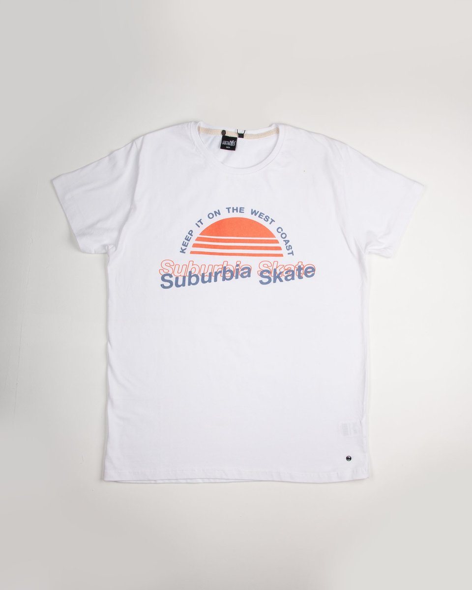 Picture of Men's Short Sleeve T-Shirt "Mason" Suburbia in White