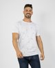 Ανδρικό Κοντομάνικο T-Shirt "Minimal-Cactus" σε Χρώμα Λευκό Μελανζέ