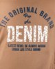 Ανδρικό Μακρυμάνικο T-Shirt "Denim" σε Χρώμα Κάμελ