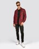 Picture of Men's Checked  Long Sleeve Shirt "Thomas" in Bordeaux