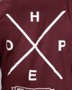 Ανδρικό Μακρυμάνικο T-Shirt "Hope" σε Χρώμα Μπορντώ