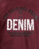 Picture of Men's Long Sleeve T-Shirt "Denim" in Bordeaux