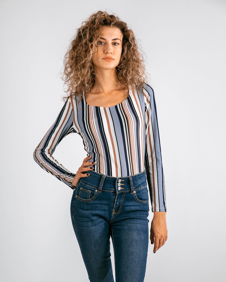 Picture of Women's Striped Long Sleeve Top "Nora"