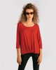 Γυναικεία Μπλούζα 3/4 P "Mara" σε Χρώμα Κόκκινο