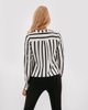 Picture of Women's Striped Long Sleeve Blouse "Ruby" in Black
