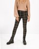 Picture of Mid-waist Checked Trousers "Gloria" in Black