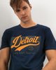 Ανδρικό Κοντομάνικο T-Shirt "Detroit" σε Χρώμα Σκούρο Μπλε